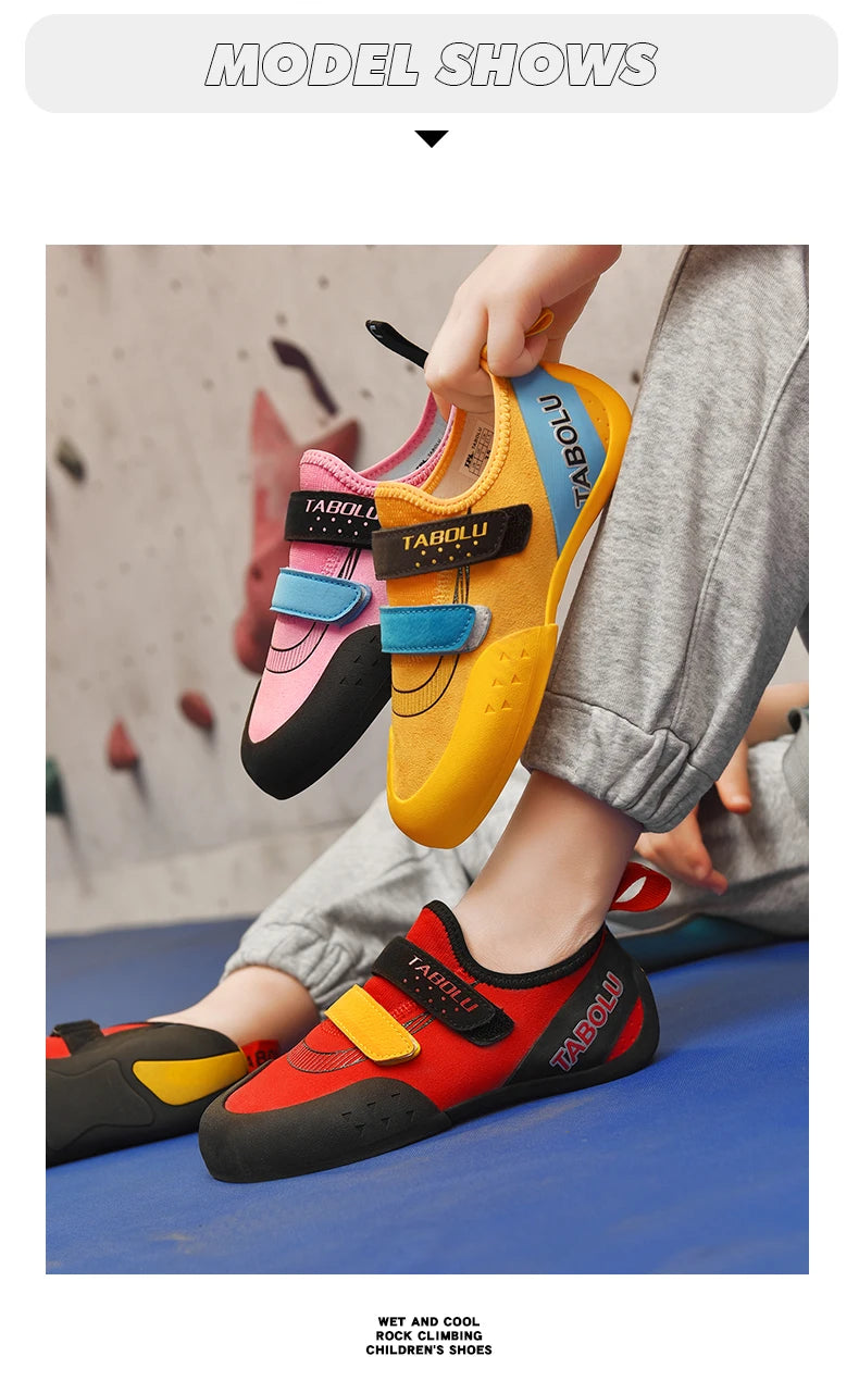 Chaussons d'Escalade pour Enfant Intérieure et Extérieure