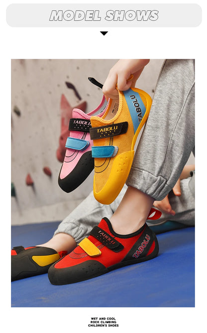 Chaussons d'Escalade pour Enfant Intérieure et Extérieure