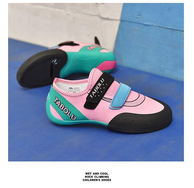 Chaussons d'Escalade pour Enfant Intérieure et Extérieure