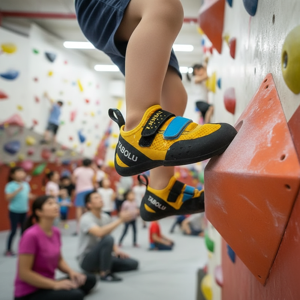 Chaussons d'Escalade pour Enfant Intérieure et Extérieure